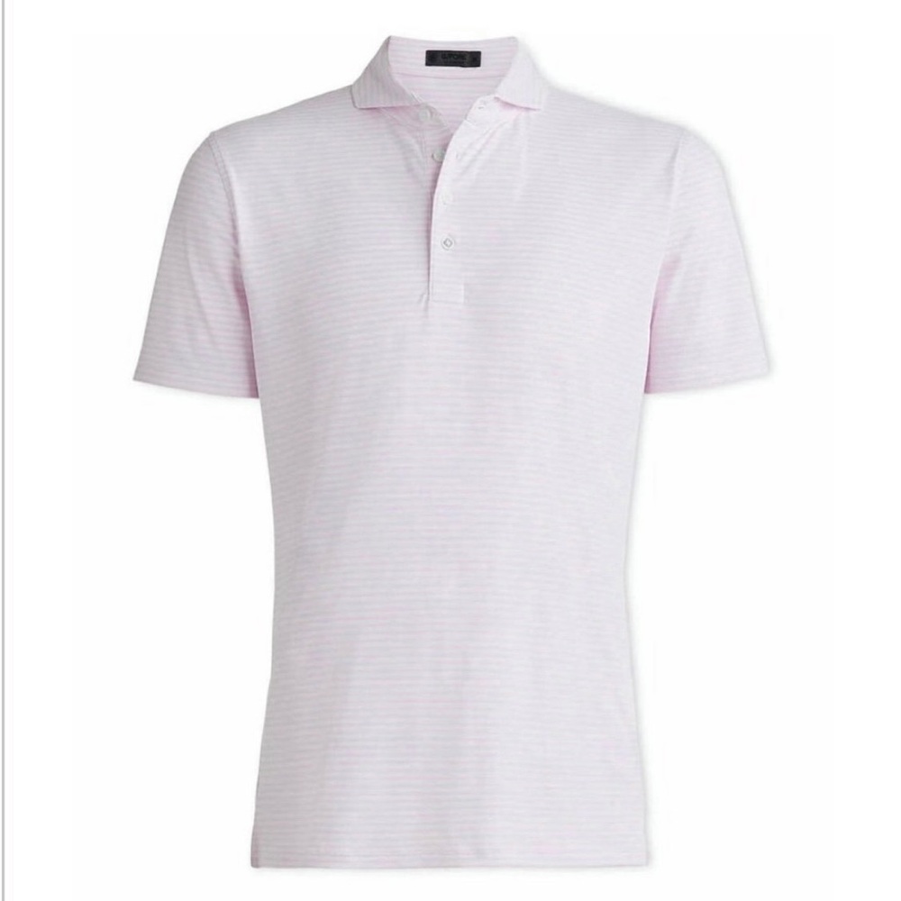 G/FORE Blush Feeder Stripe Tech Pique Polo‎
